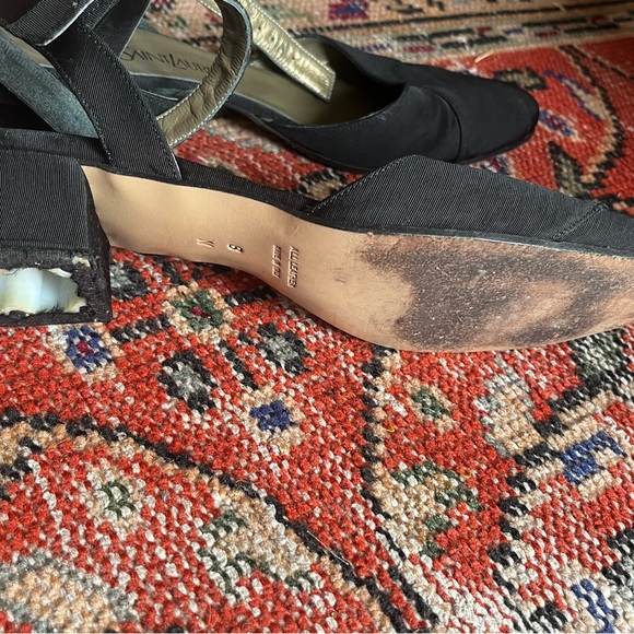 YSL Yves Saint Laurent pointed toe heels Mary Janes - Picture 6 of 11